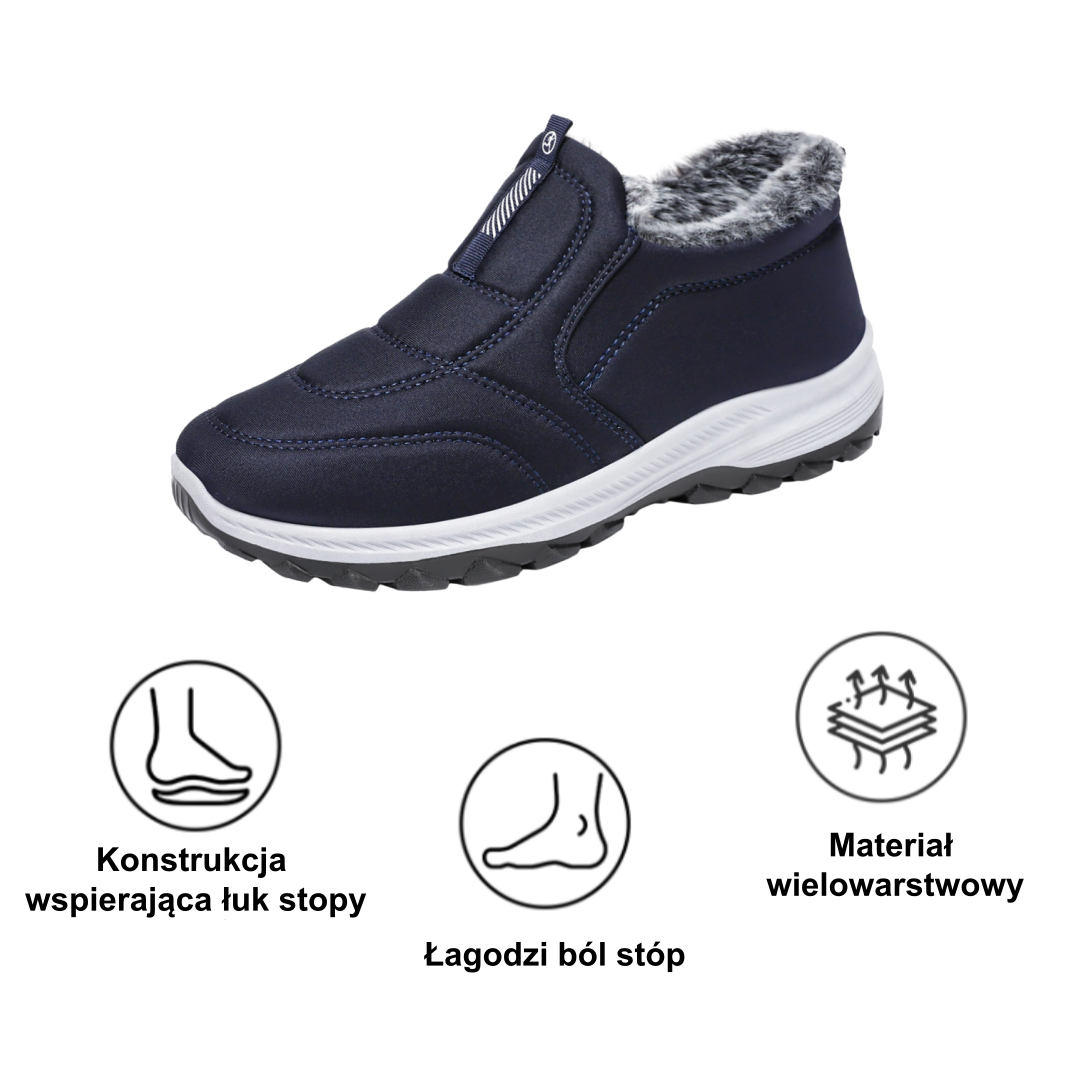 ⚡Ograniczona zniżka 50% —— Ergonomiczne buty ortopedyczne z futrzaną wyściółką, łagodzą ból stóp, pleców i stawów, unisex