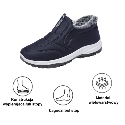 ⚡Ograniczona zniżka 50% —— Ergonomiczne buty ortopedyczne z futrzaną wyściółką, łagodzą ból stóp, pleców i stawów, unisex