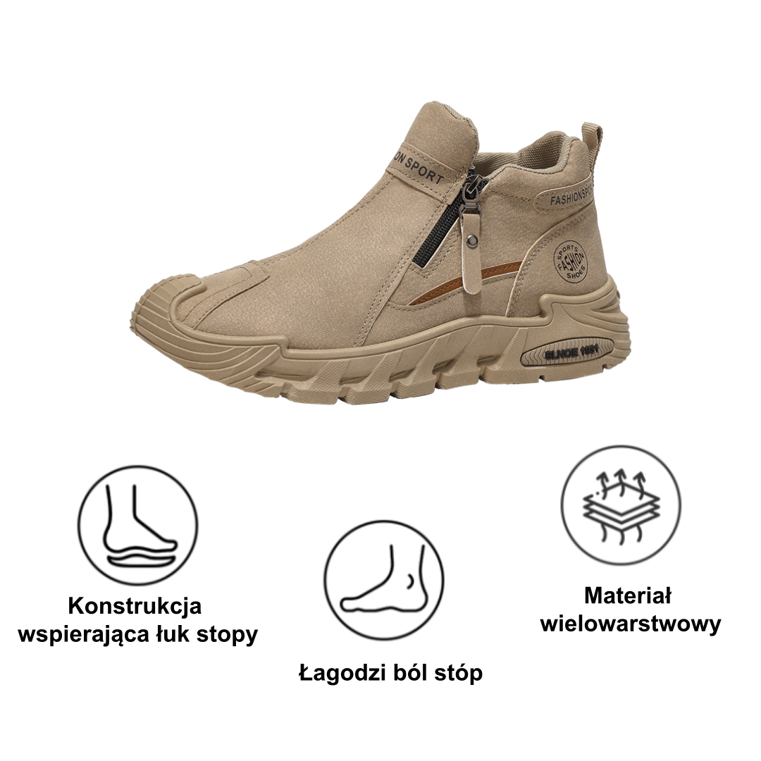 【⏰50% zniżki dzisiaj - nie przegap】Ergonomiczne buty ortopedyczne – ✅️ Korygują postawę podczas chodzenia – Wodoodporne i antypoślizgowe 👞Wyselekcjonowana włoska skóra