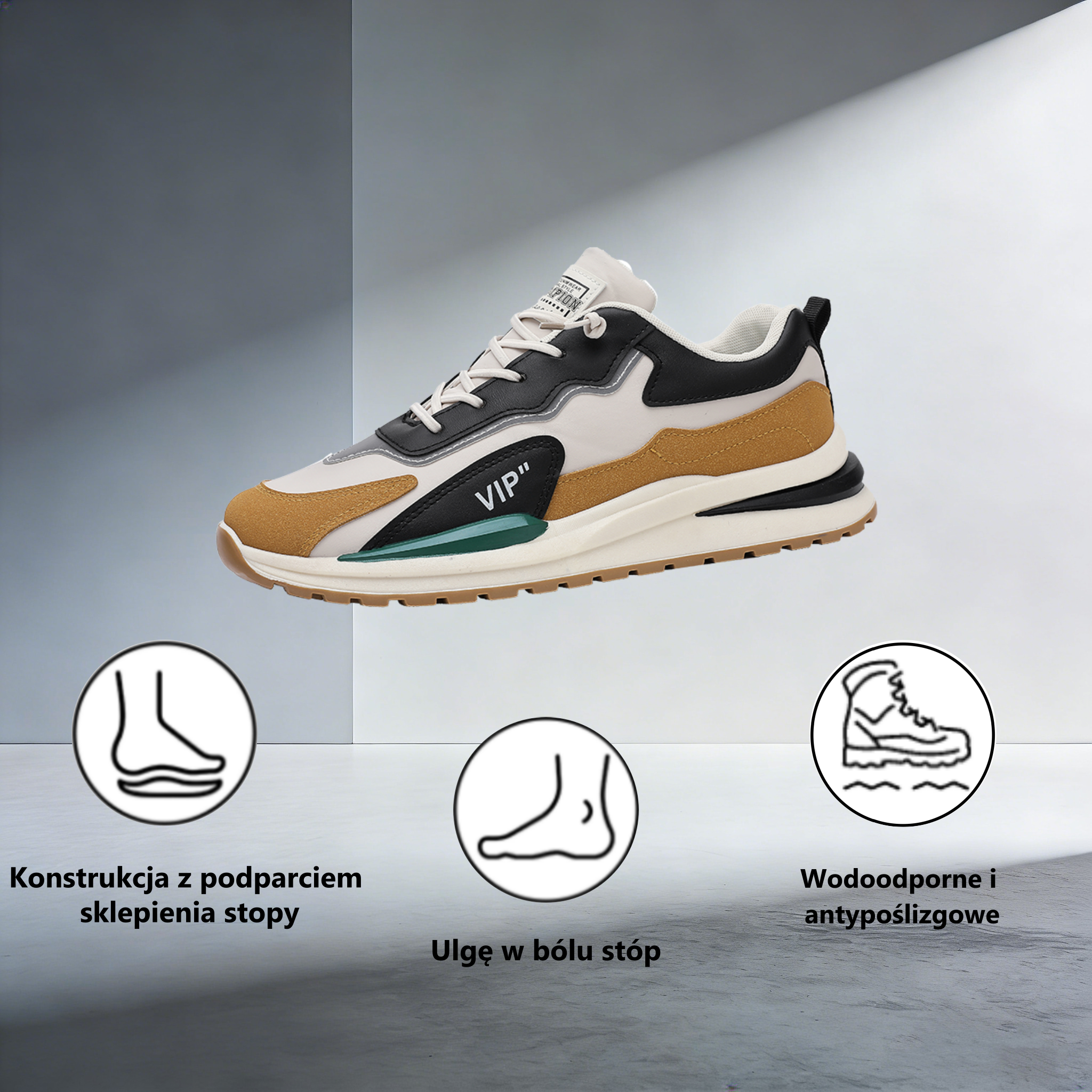 【⏰50% zniżki dzisiaj - nie przegap】Ergonomiczne buty ortopedyczne – ✅️ Korygują postawę podczas chodzenia – Wodoodporne i antypoślizgowe 👞Wykonane z oryginalnej australijskiej skóry bydlęcej