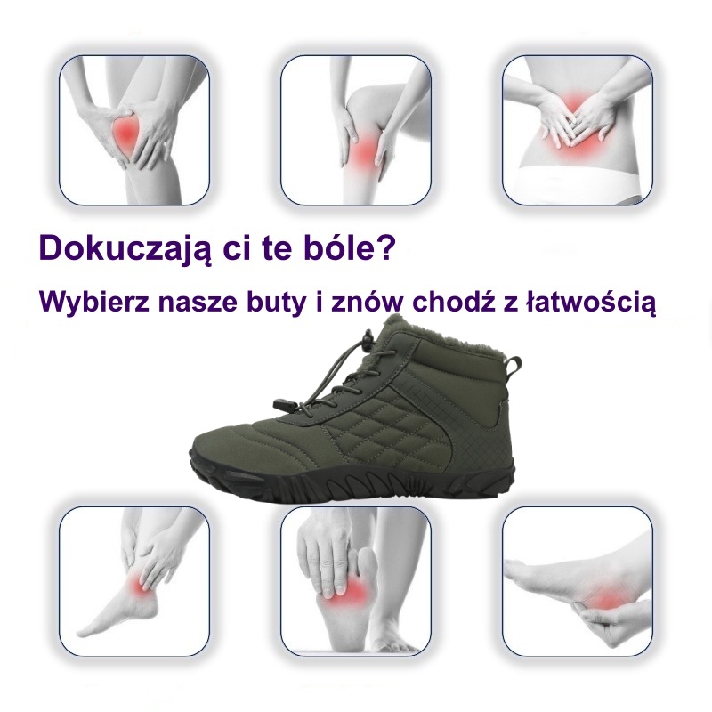 【⏰50% zniżki dzisiaj - nie przegap】Ergonomiczne, ciepłe buty zimowe – ✅️Korygują postawę podczas chodzenia – Wodoodporne i antypoślizgowe 👞