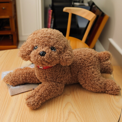 Süßes Plüschhund-Kuscheltier, realistischer Welpen-Stoffpuppe