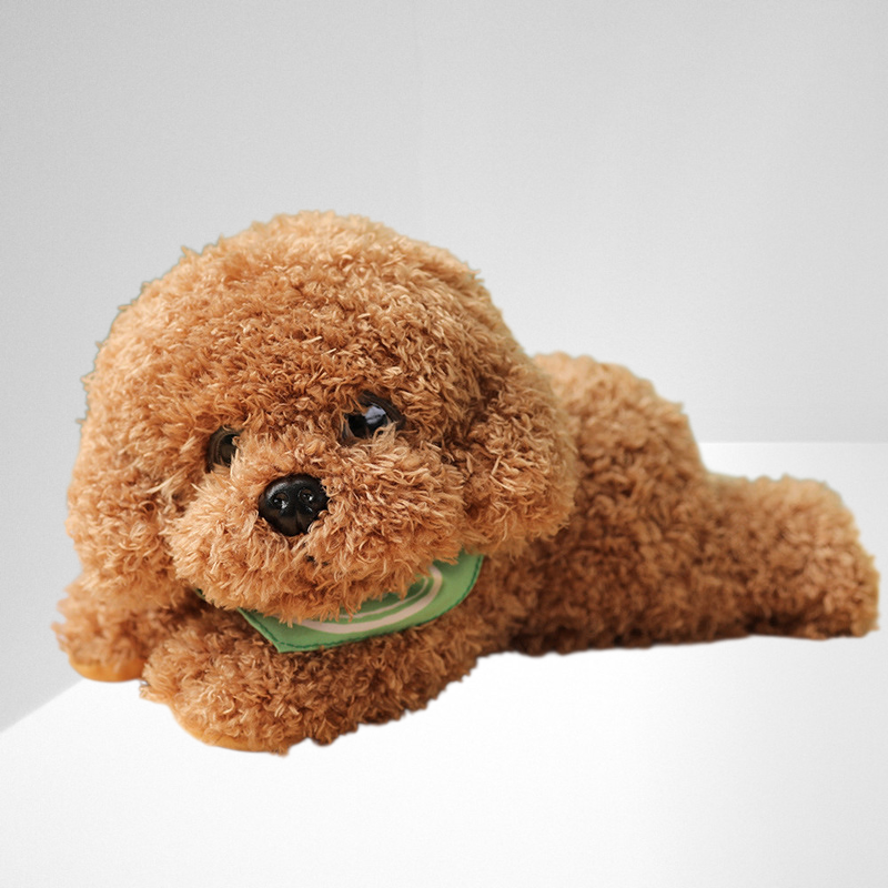 Süßes Plüschhund-Kuscheltier, realistischer Welpen-Stoffpuppe