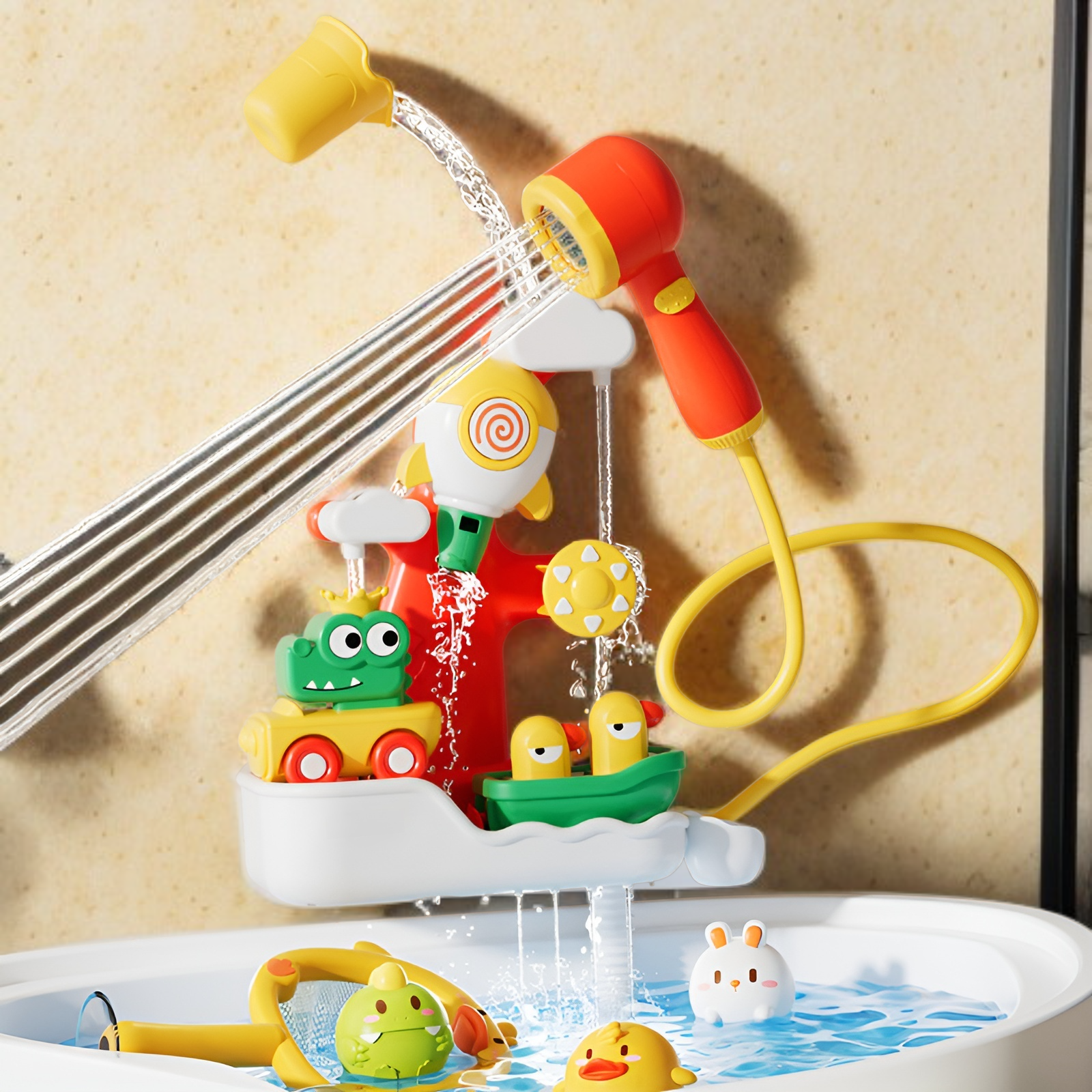 Baby-Wasserspielzeug mit Duschkopf