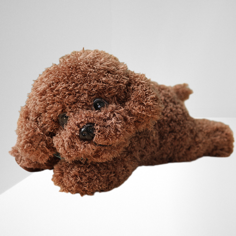 Süßes Plüschhund-Kuscheltier, realistischer Welpen-Stoffpuppe