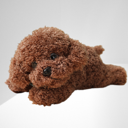 Süßes Plüschhund-Kuscheltier, realistischer Welpen-Stoffpuppe