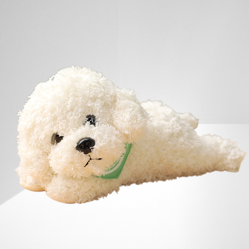 Süßes Plüschhund-Kuscheltier, realistischer Welpen-Stoffpuppe