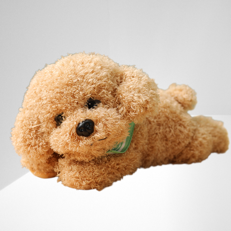 Süßes Plüschhund-Kuscheltier, realistischer Welpen-Stoffpuppe