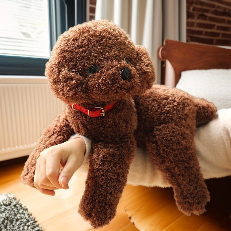 Süßes Plüschhund-Kuscheltier, realistischer Welpen-Stoffpuppe