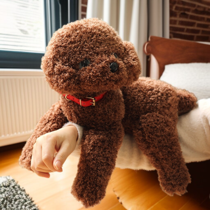 Süßes Plüschhund-Kuscheltier, realistischer Welpen-Stoffpuppe