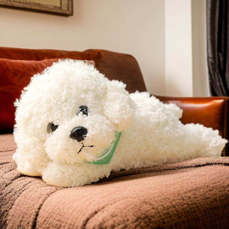 Süßes Plüschhund-Kuscheltier, realistischer Welpen-Stoffpuppe