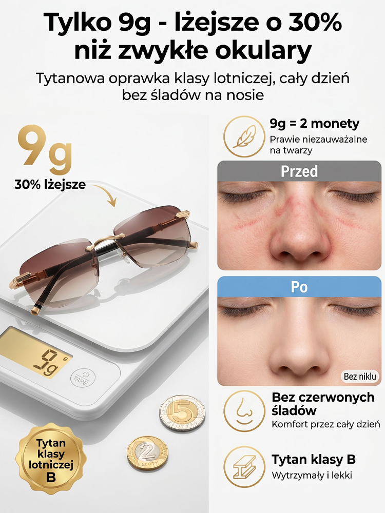 Inteligentne okulary do czytania z zoomem