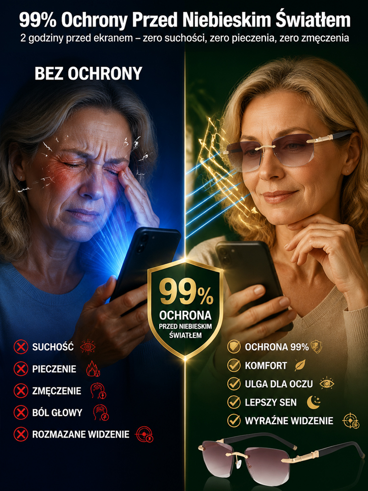 Inteligentne okulary do czytania z zoomem