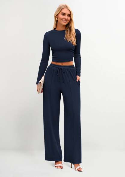 Women's 2 Piece Loungewear Long Sleeve Set 