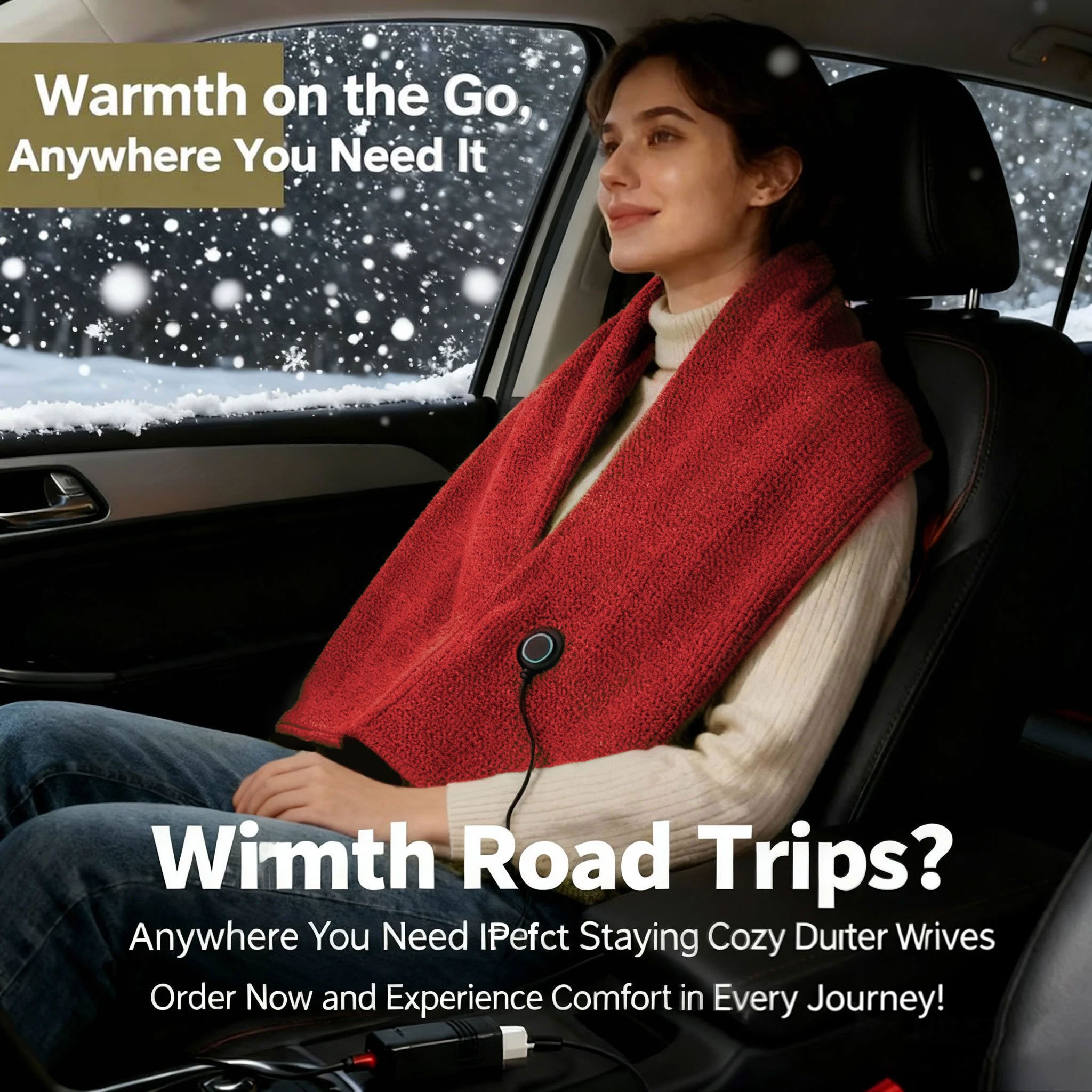 Portable Heated Shawl – Stay Warm Anywhere, Anytime