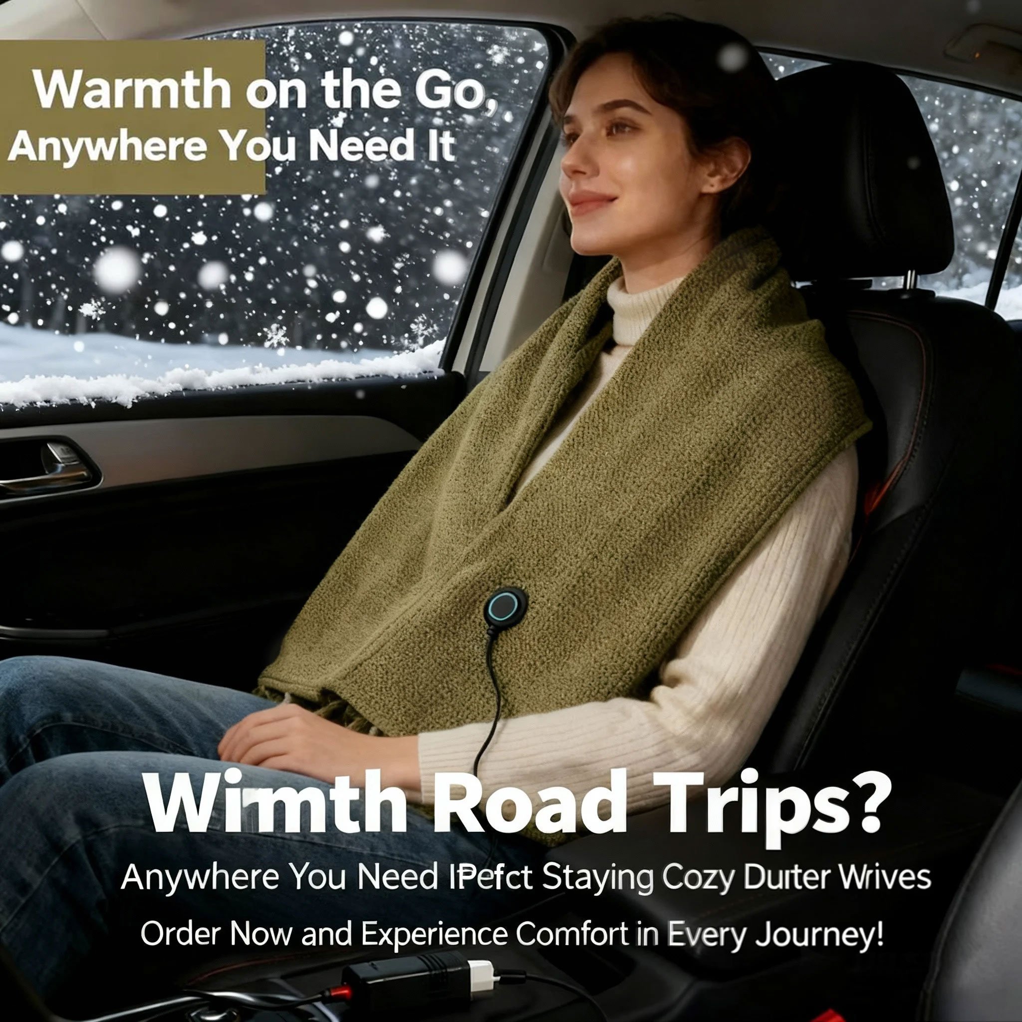 Portable Heated Shawl – Stay Warm Anywhere, Anytime