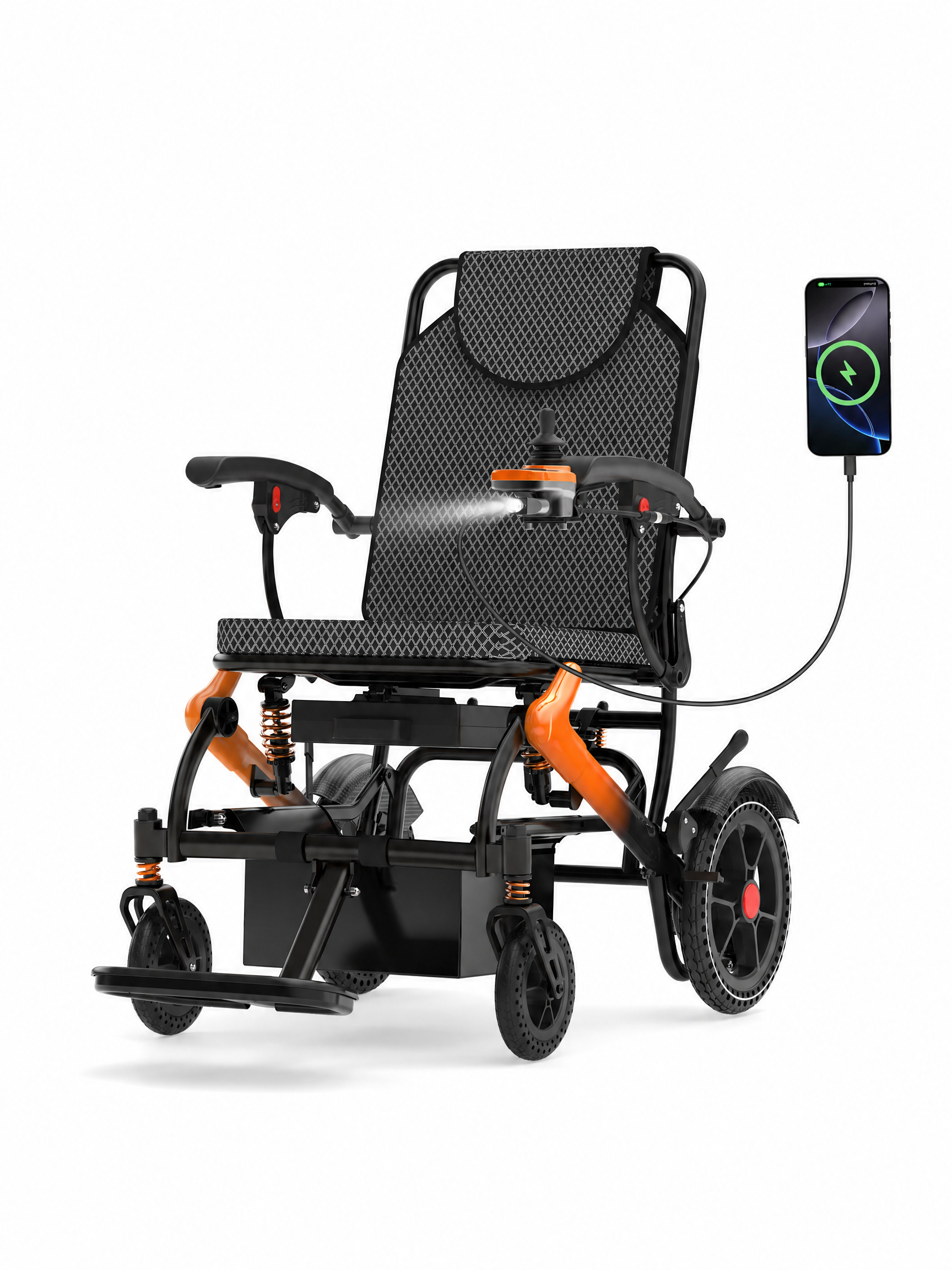 BIQISSI Lightweight Electric Wheelchair for Adults,
