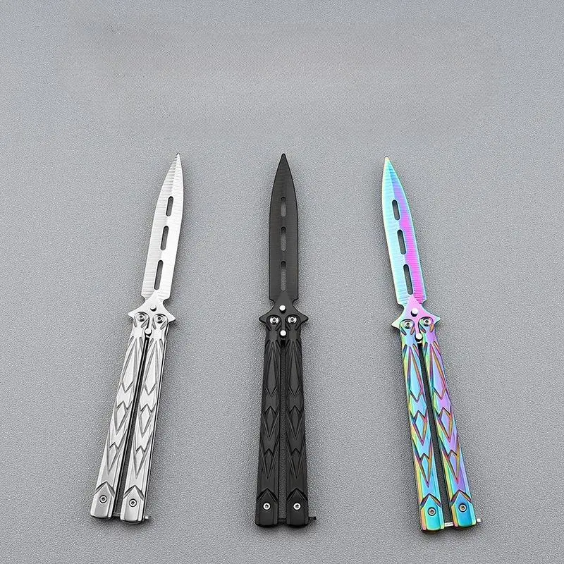 Butterfly Training Folding Knife for Cs:go, Non-Edged Hand Training Knife, Game Stationery, Ideal for Skill Development