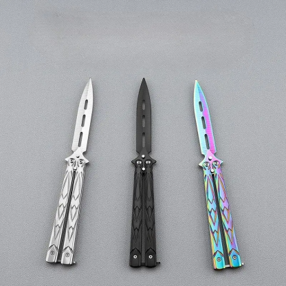 Butterfly Training Folding Knife for Cs:go, Non-Edged Hand Training Knife, Game Stationery, Ideal for Skill Development