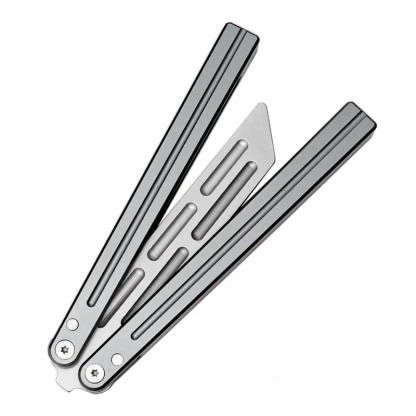 Aluminum Alloy Butterfly Trainer Balisong NOT Sharp Blade - CSGO Fidget Toy Folding Pocket Toy Outdoor EDC Tools