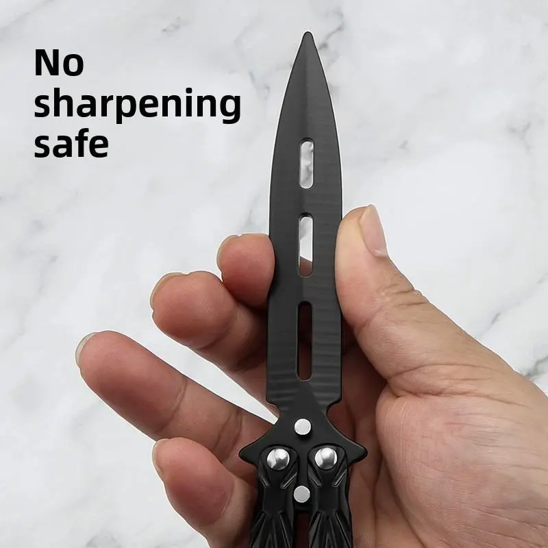 Butterfly Training Folding Knife for Cs:go, Non-Edged Hand Training Knife, Game Stationery, Ideal for Skill Development