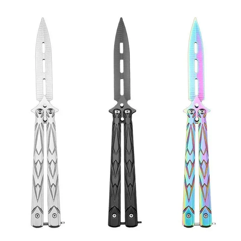 Butterfly Training Folding Knife for Cs:go, Non-Edged Hand Training Knife, Game Stationery, Ideal for Skill Development