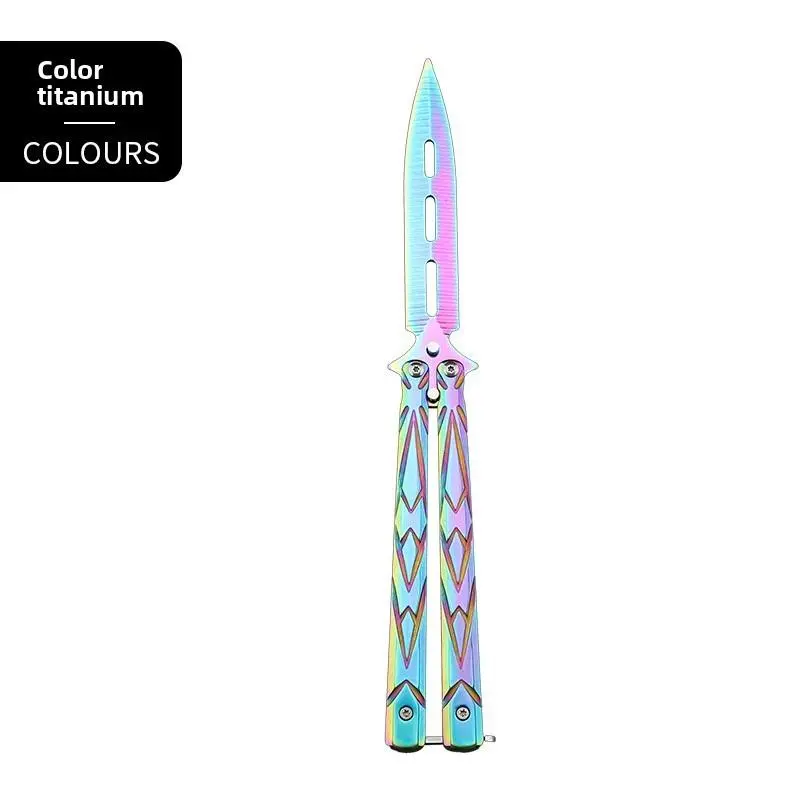 Butterfly Training Folding Knife for Cs:go, Non-Edged Hand Training Knife, Game Stationery, Ideal for Skill Development