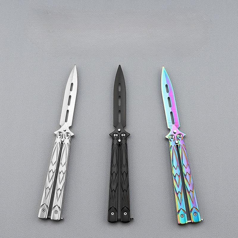 Butterfly Training Folding Knife for Cs:go, Non-Edged Hand Training Knife, Game Stationery, Ideal for Skill Development