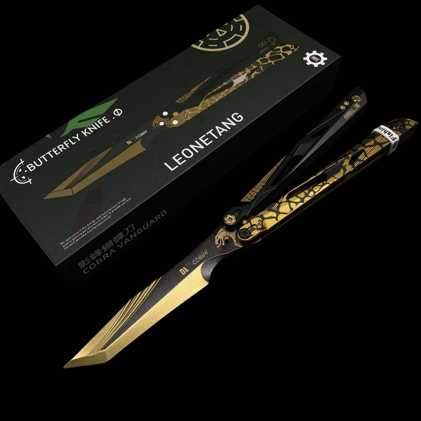 IRL Cobra Vanguard High-End CNC Balisong Trainer Butterfly Knife Train