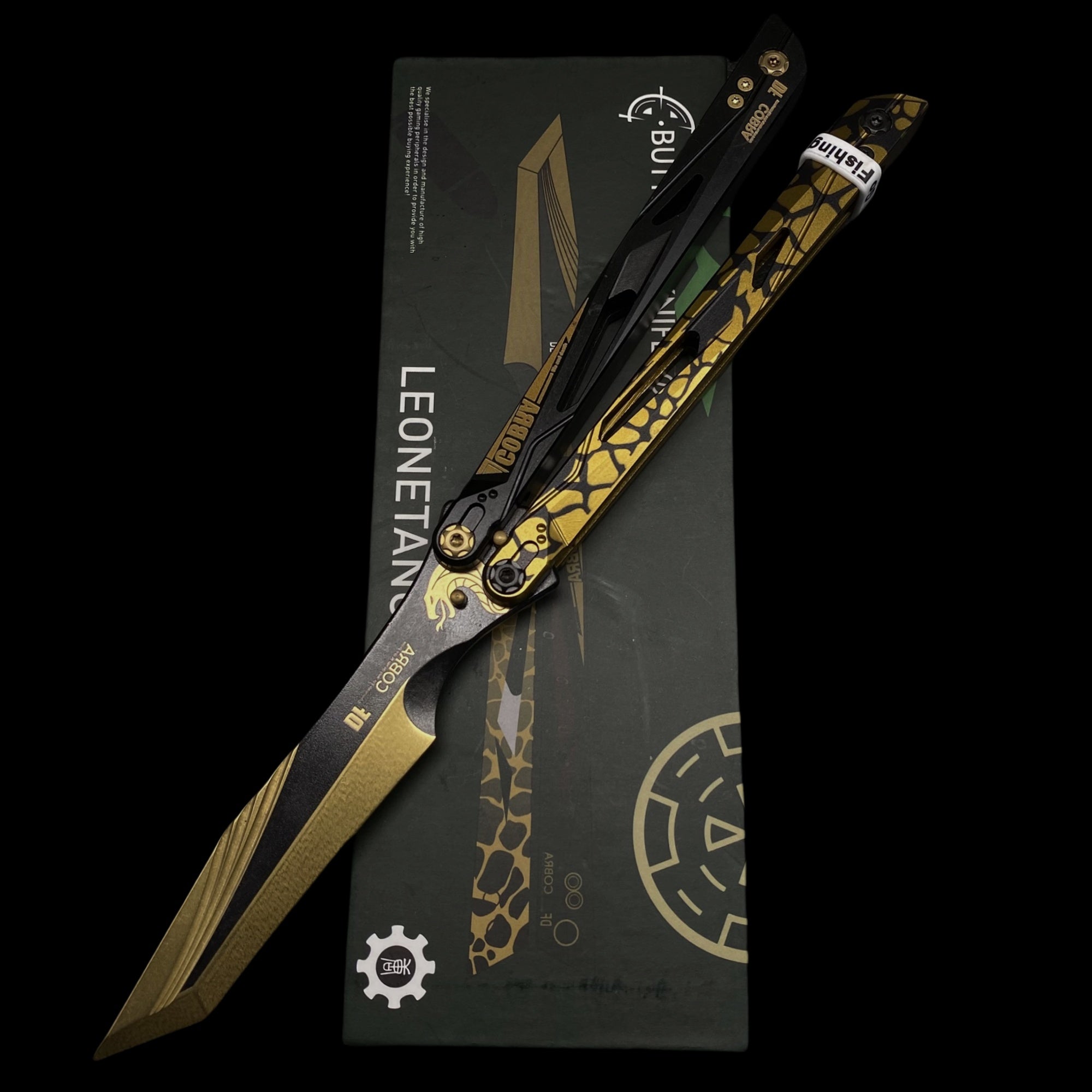 IRL Cobra Vanguard High-End CNC Balisong Trainer Butterfly Knife Trainer