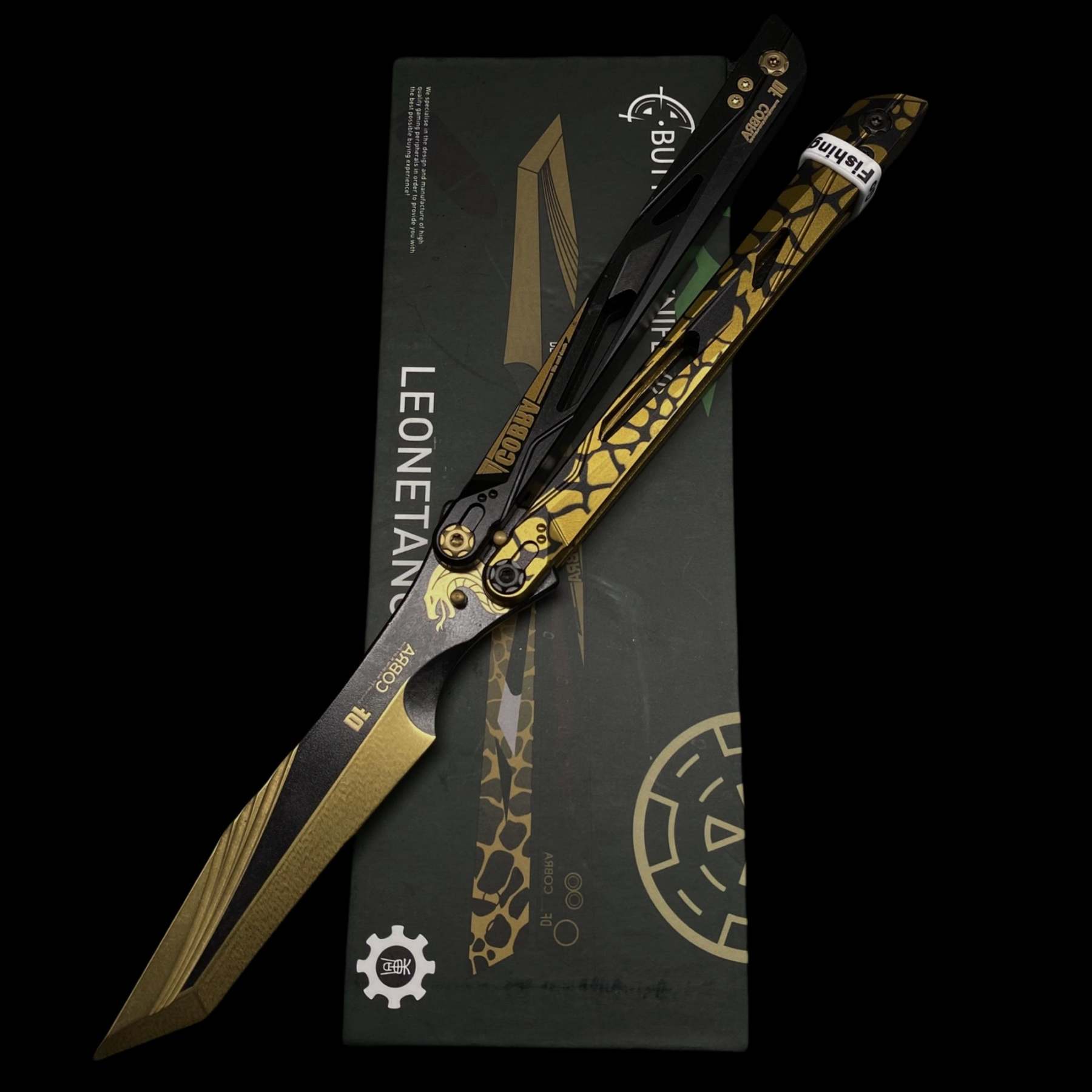 IRL Cobra Vanguard High-End CNC Balisong Trainer Butterfly Knife Trainer