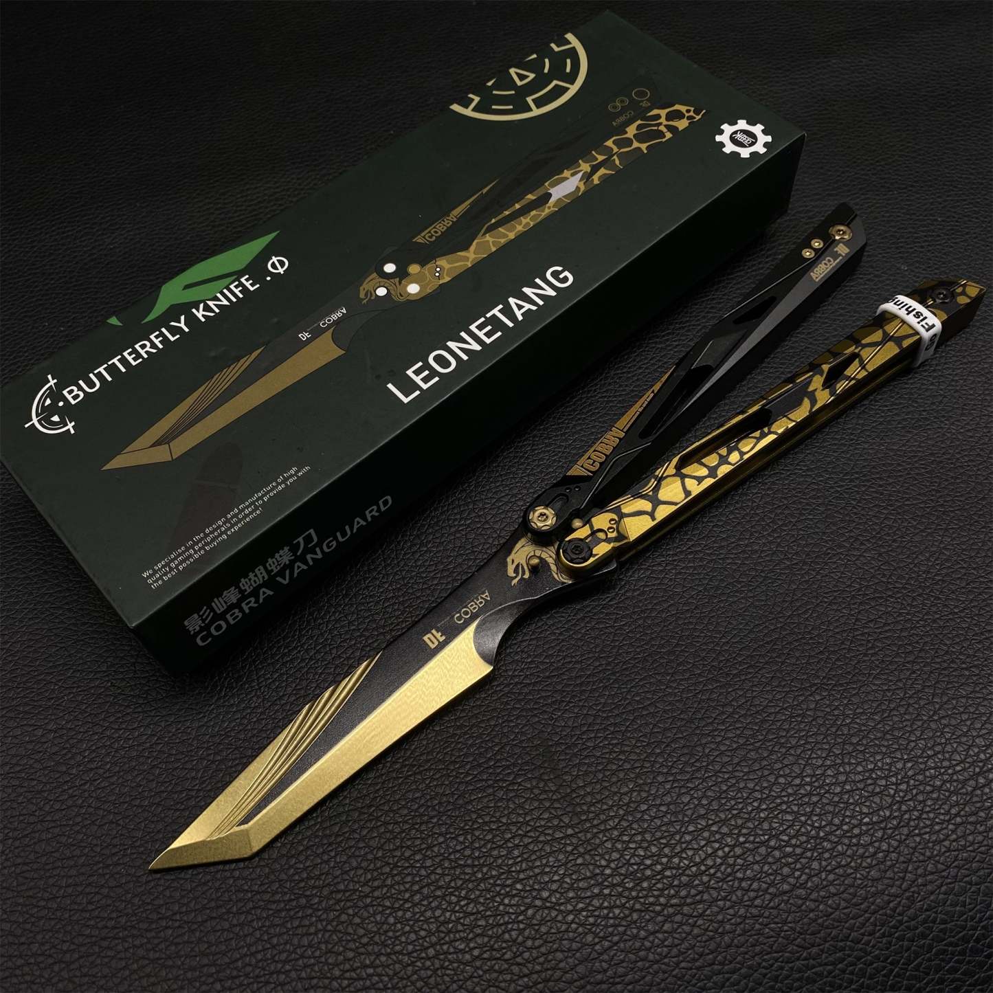 IRL Cobra Vanguard High-End CNC Balisong Trainer Butterfly Knife Trainer