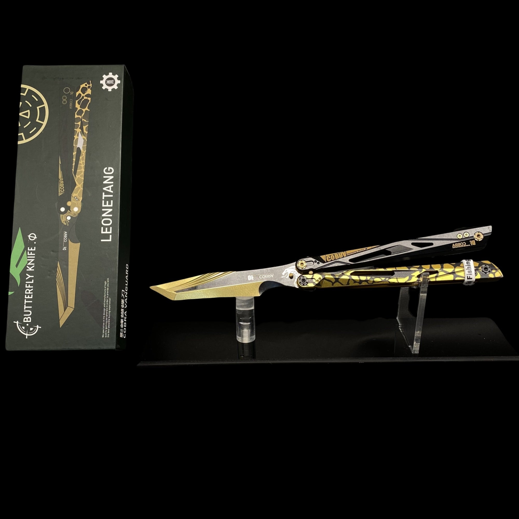 IRL Cobra Vanguard High-End CNC Balisong Trainer Butterfly Knife Trainer