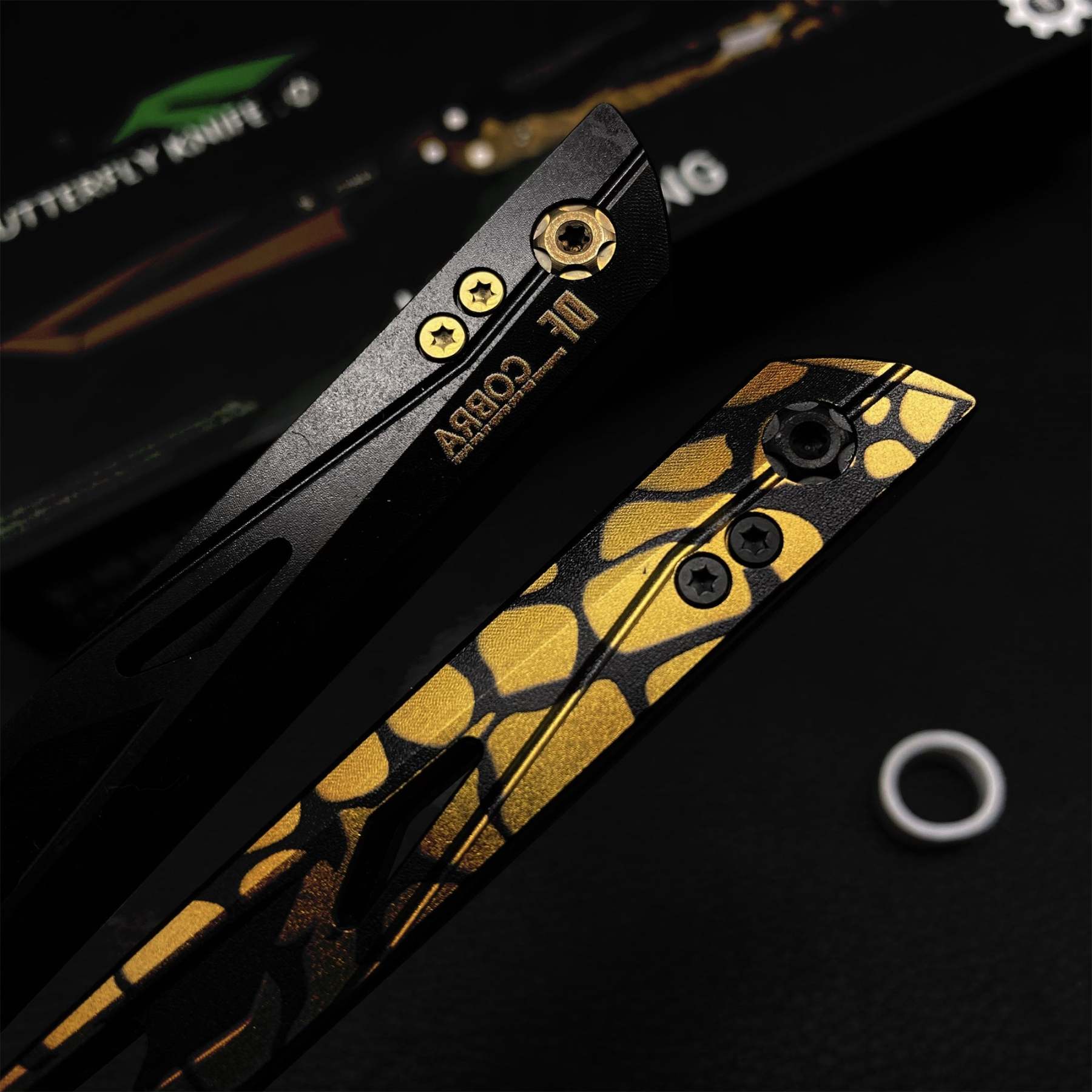IRL Cobra Vanguard High-End CNC Balisong Trainer Butterfly Knife Trainer