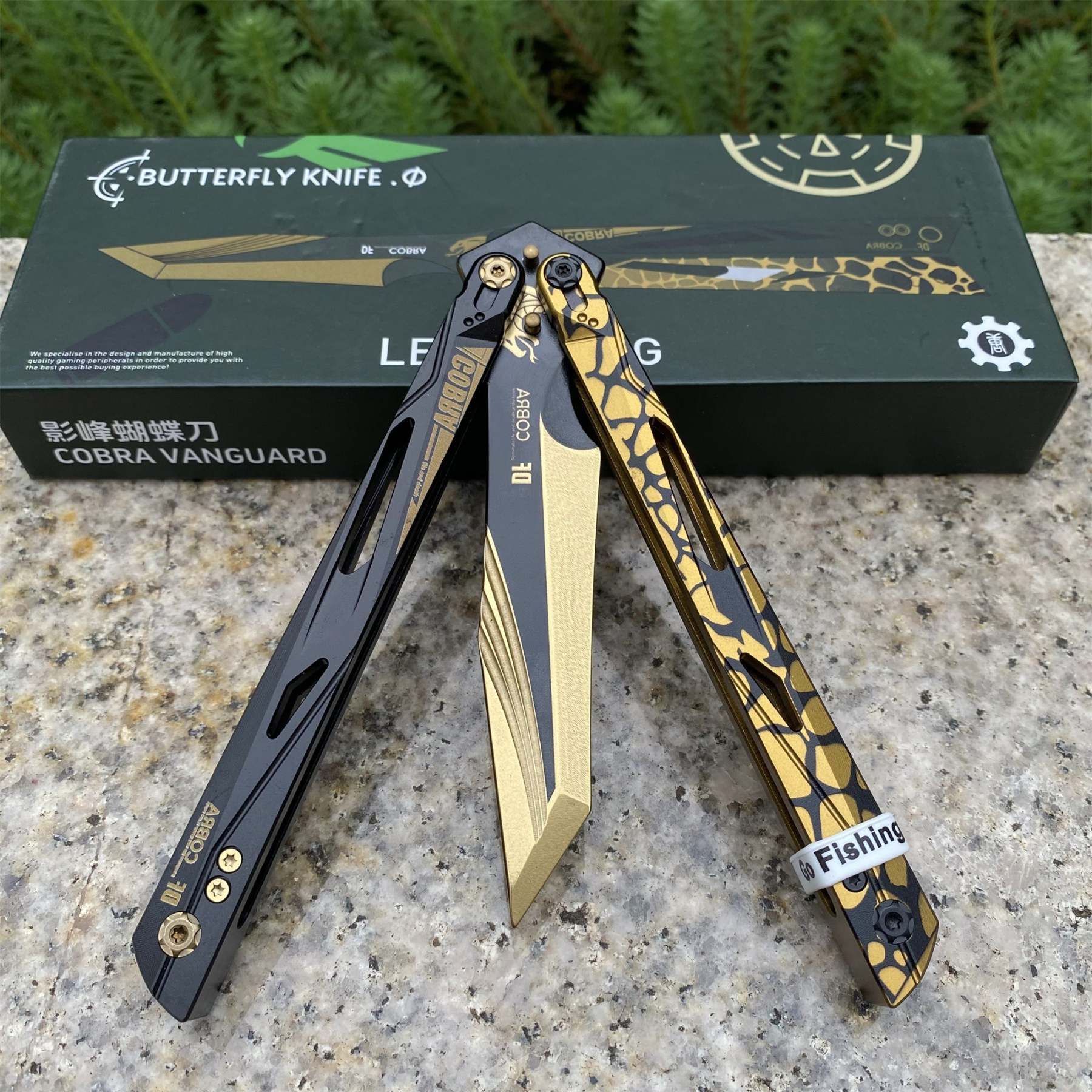 IRL Cobra Vanguard High-End CNC Balisong Trainer Butterfly Knife Trainer