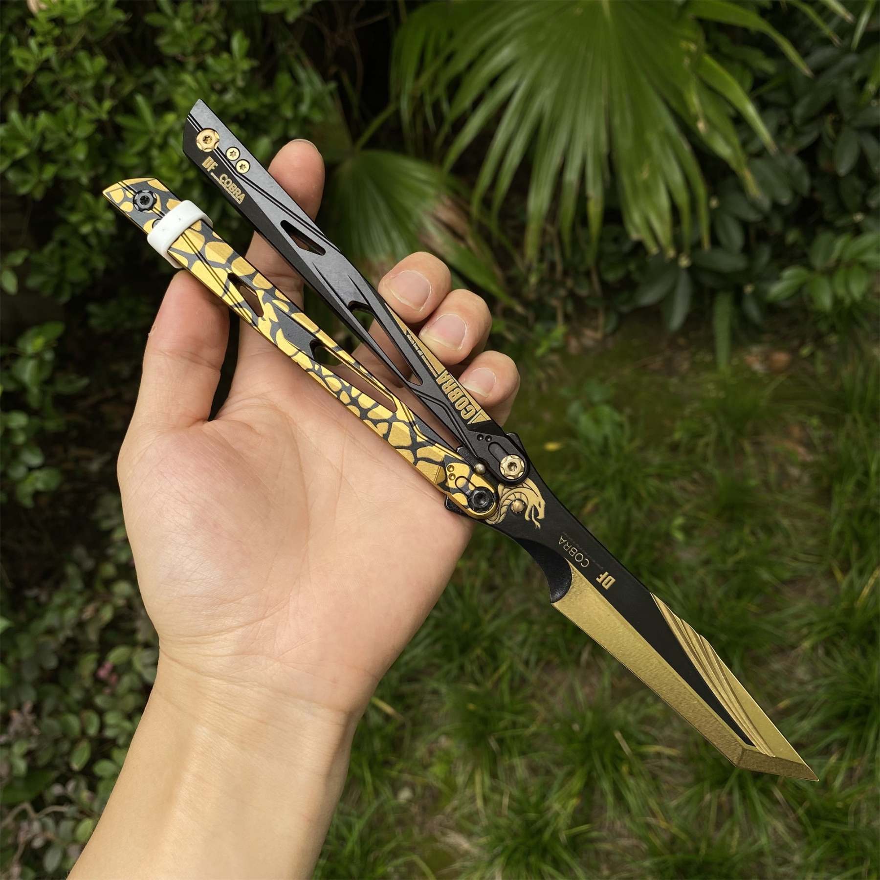 IRL Cobra Vanguard High-End CNC Balisong Trainer Butterfly Knife Trainer