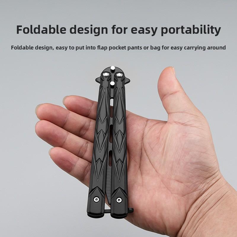 Butterfly Training Folding Knife for Cs:go, Non-Edged Hand Training Knife, Game Stationery, Ideal for Skill Development