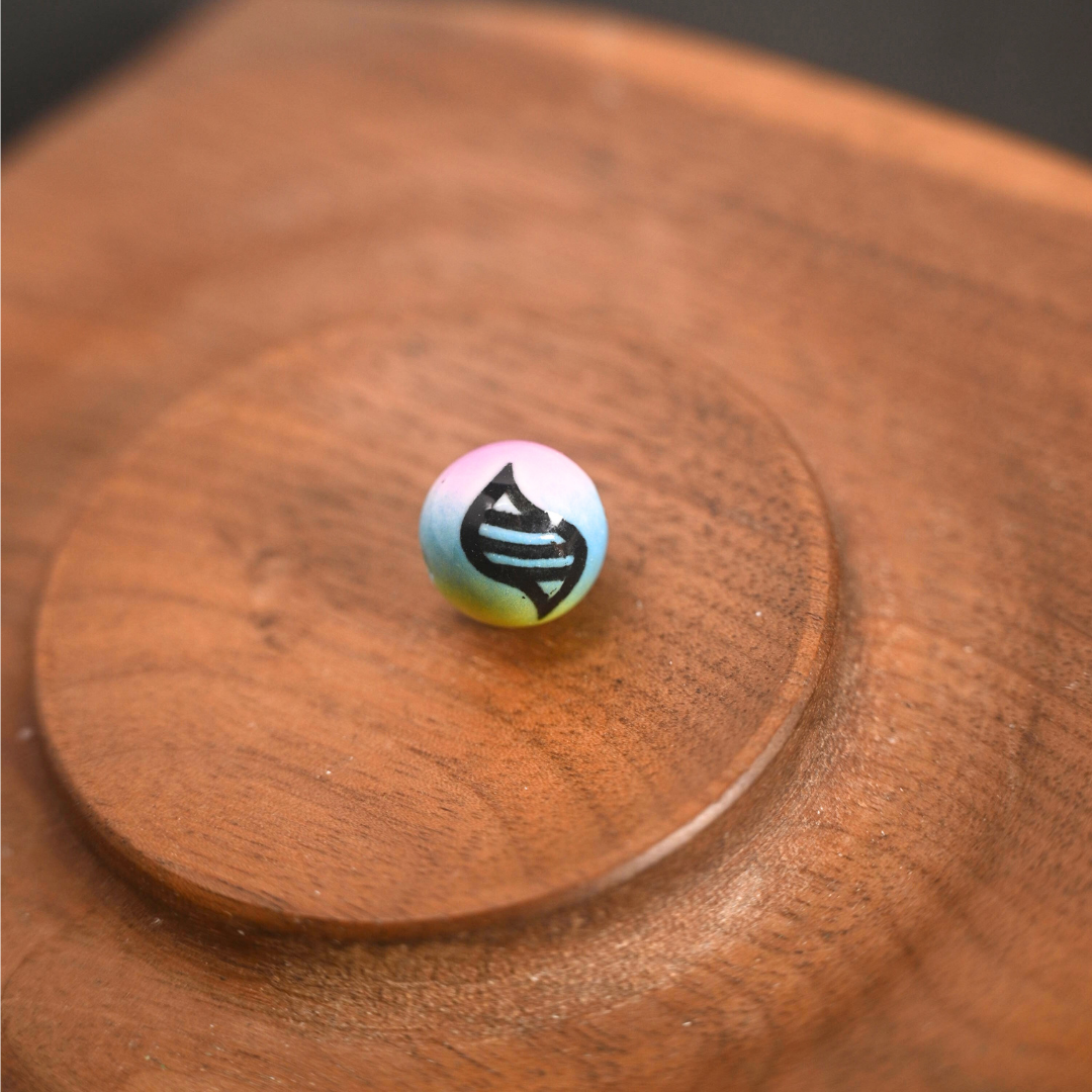 Poké Ball Bracelet - Handmade Ceramic Bead, Adjustable Braided Cord, Pokémon Inspired