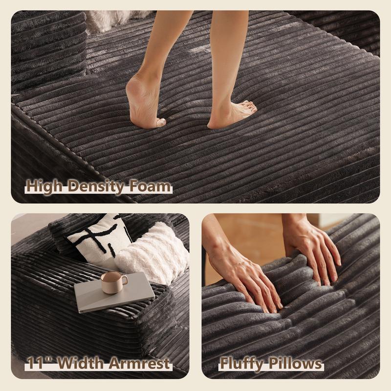 💥𝗟𝗶𝗺𝗶𝘁𝗲𝗱 𝗧𝗶𝗺𝗲 𝗢𝗳𝗳𝗲𝗿💖【Buy 2 Packages Shipping】L-Shaped Sectional Sofa Set