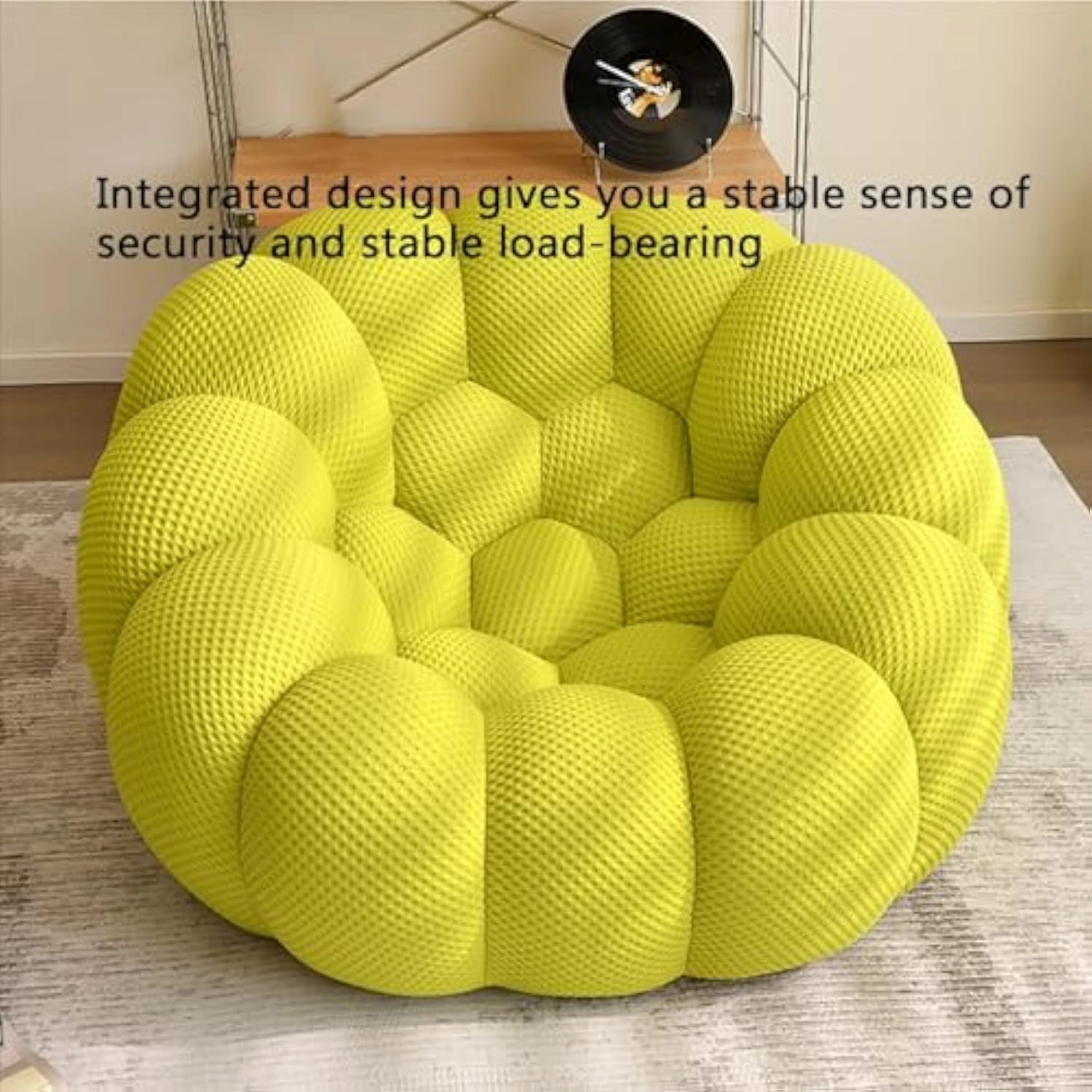🎉74.8'' Modern Loveseat Sofa, 2 Seater Mesh Fabric Love Seat Floor Sofa