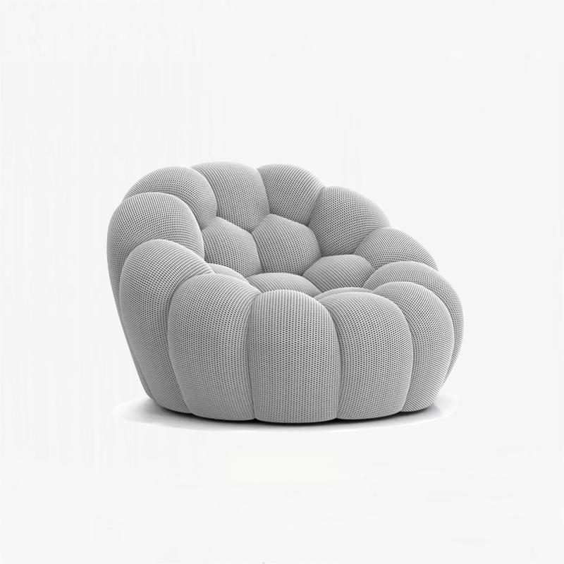 🎉74.8'' Modern Loveseat Sofa, 2 Seater Mesh Fabric Love Seat Floor Sofa