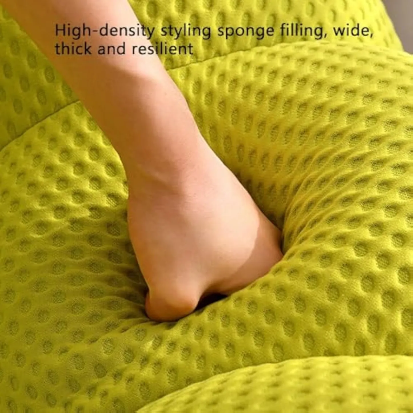 🎉74.8'' Modern Loveseat Sofa, 2 Seater Mesh Fabric Love Seat Floor Sofa