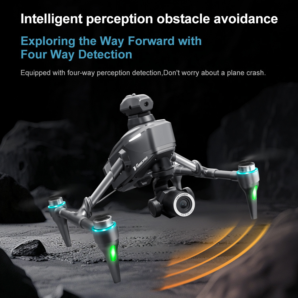 Drone with 8K camera for adults, v196 rc quadcopter with auto return, follow me, brushless motor, circular flight, waypoint, altitude hold, headless mode, 28 minutes long flight time!!