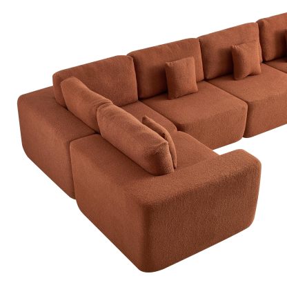 💥Limited time offer💖5 Seater L Shape Lambswool Sherpa Sofa💤