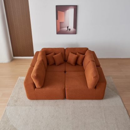 💥Limited time offer💖5 Seater L Shape Lambswool Sherpa Sofa💤