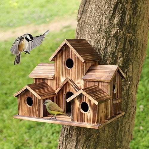 🔥Hot Sale -48% Off✨Handmade Wood Natural Feeder Decor