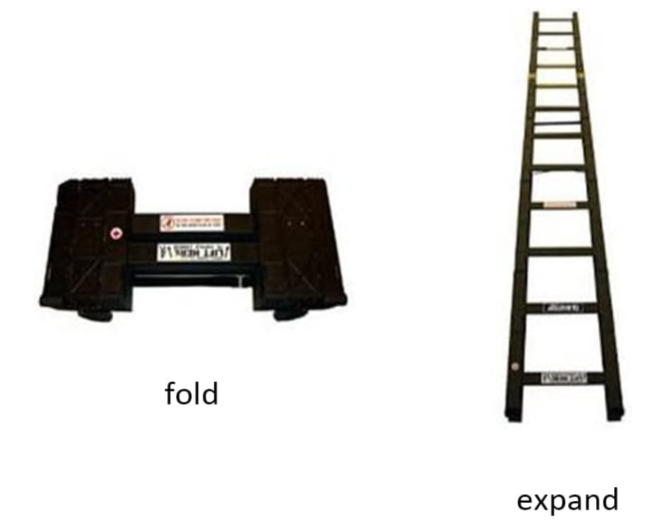 ✨Telescopic Ladder✨Portable Aluminum Alloy Folding Ladder Straight Ladder Attic Stair, 5 Seconds Quick Fold, Suitable for Roof, Home, Outdoor Work Use