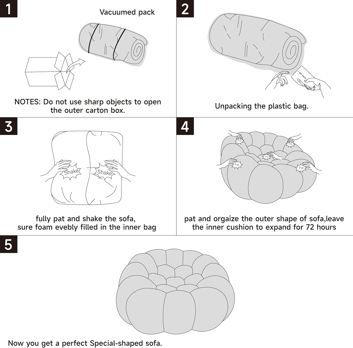 🎉74.8'' Modern Loveseat Sofa, 2 Seater Mesh Fabric Love Seat Floor Sofa