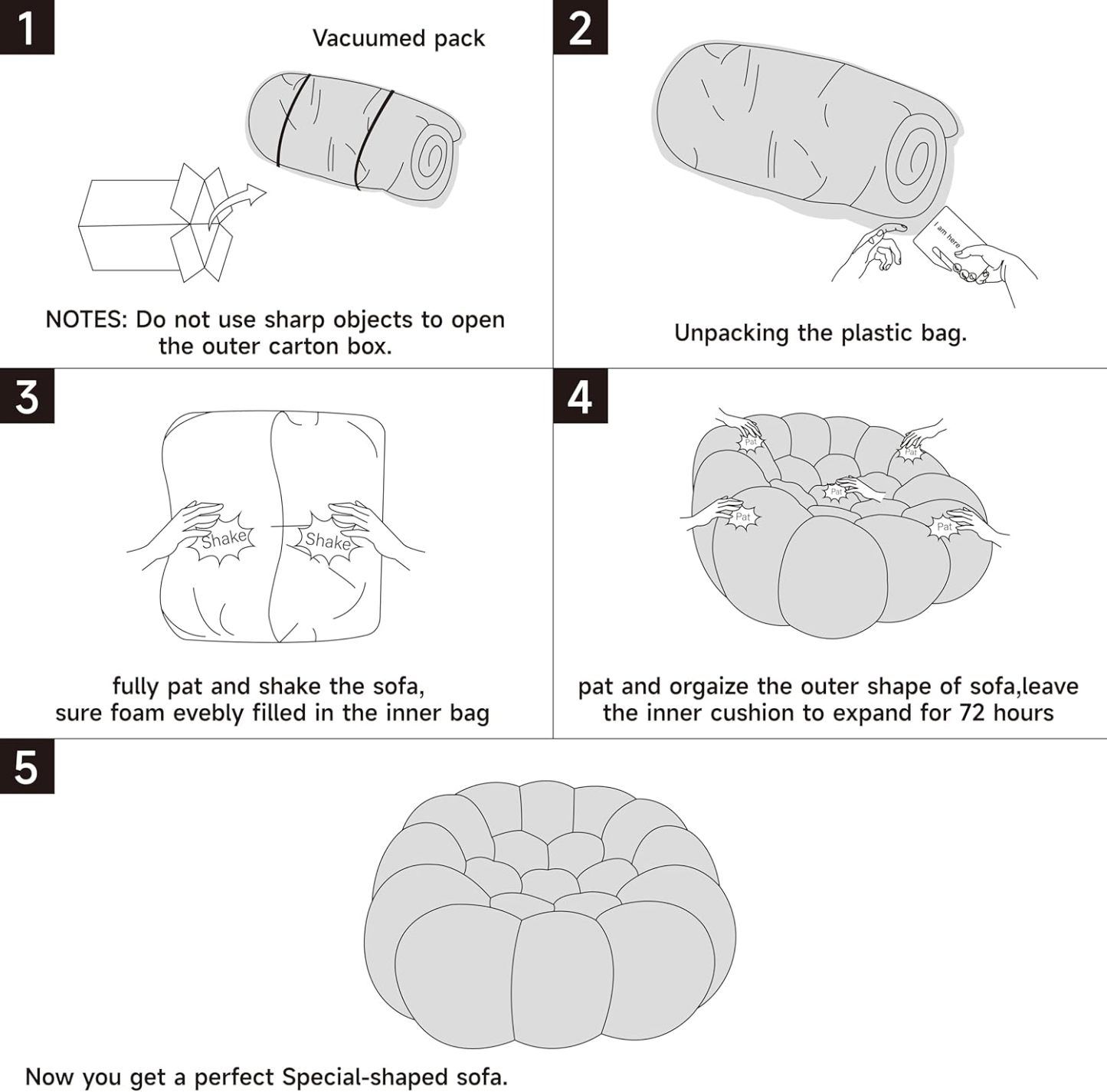 🎉74.8'' Modern Loveseat Sofa, 2 Seater Mesh Fabric Love Seat Floor Sofa