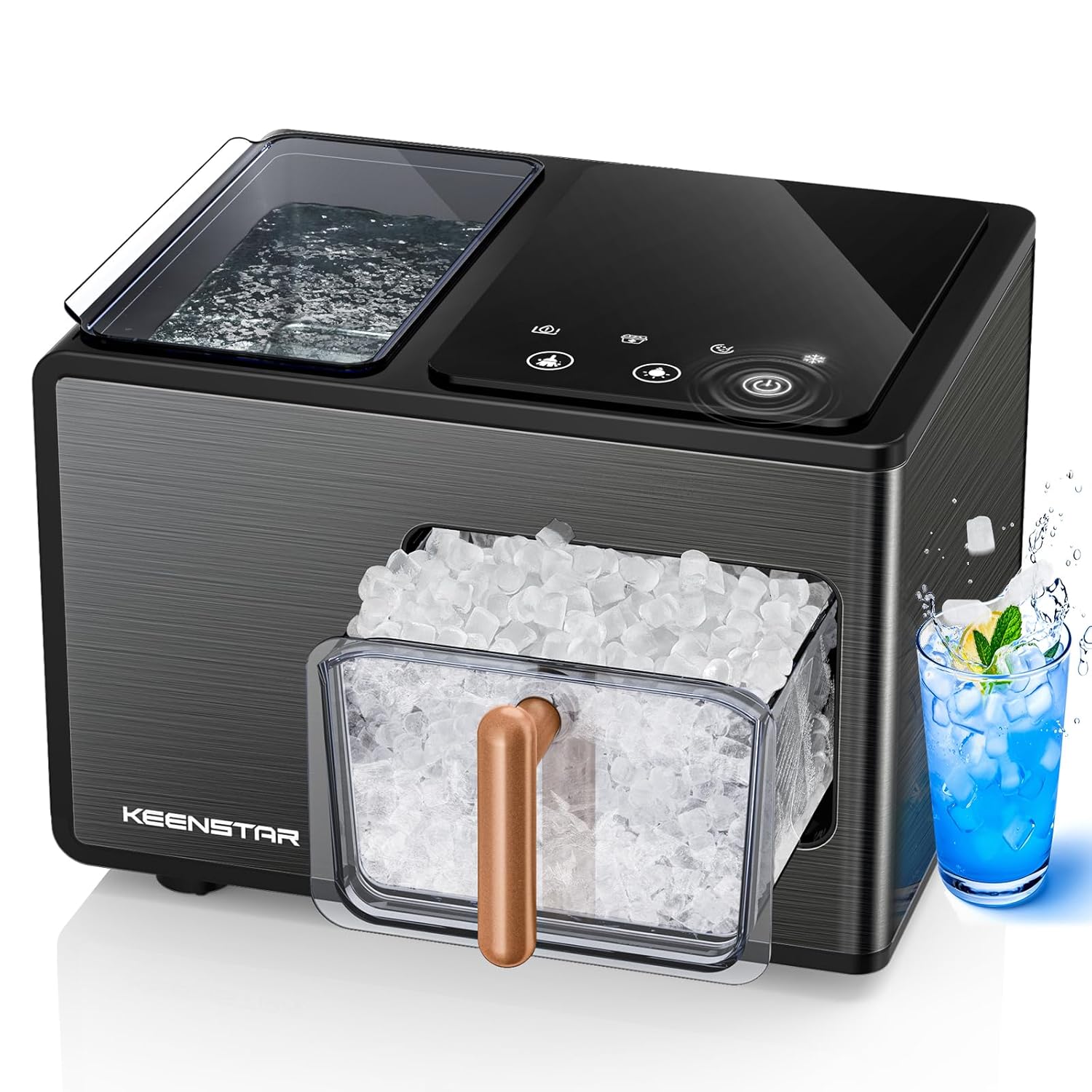 🛒🧊Ice Maker Countertop, 40lbs/24H